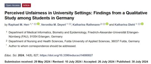 Zum Artikel "Qualitative Ergebnisse zu universitärer Ungerechtigkeit"
